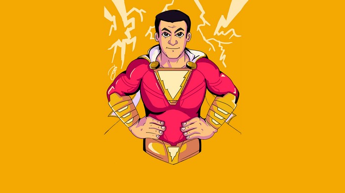 Shazam artwork with lightning