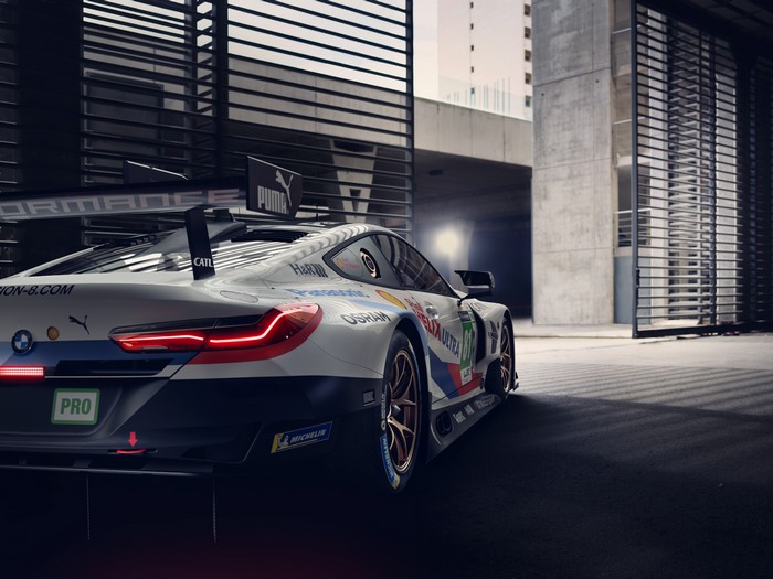 BMW M4 DTM race car with Puma branding