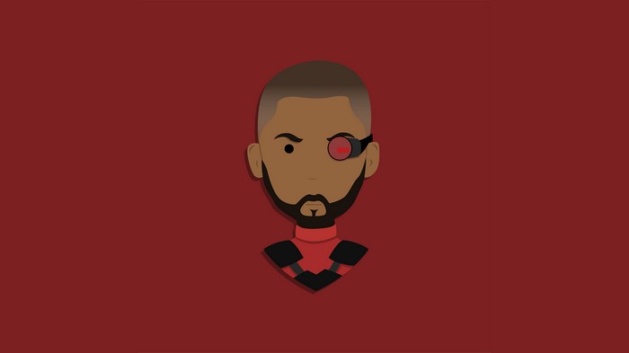 Deadshot minimalism digital art 4K