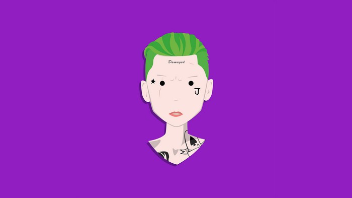 Minimalist Joker digital art