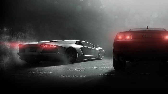 The Crew Lamborghini and Chevrolet Camaro
