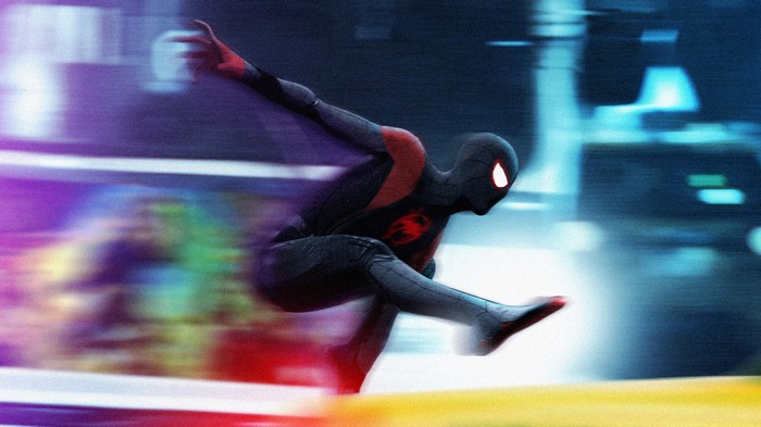 Miles Morales Spider-Man in motion