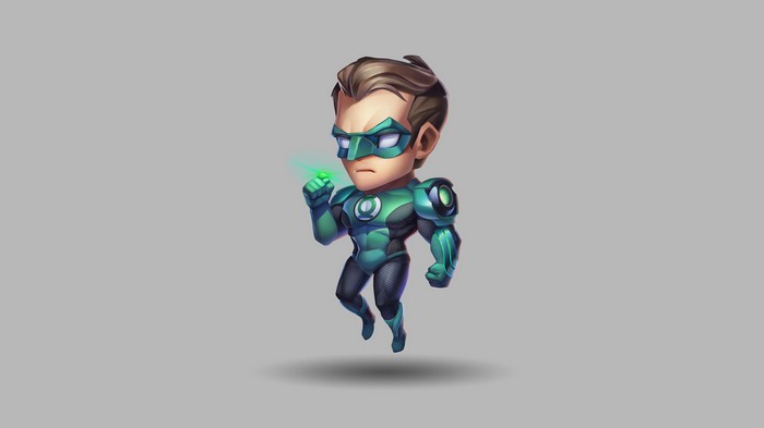 Green Lantern Chibi Artwork