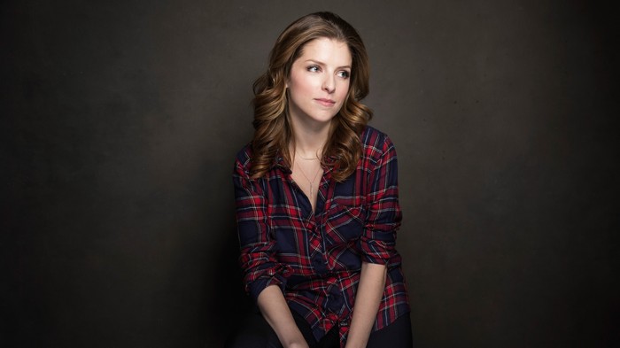 Anna Kendrick in a Plaid Shirt