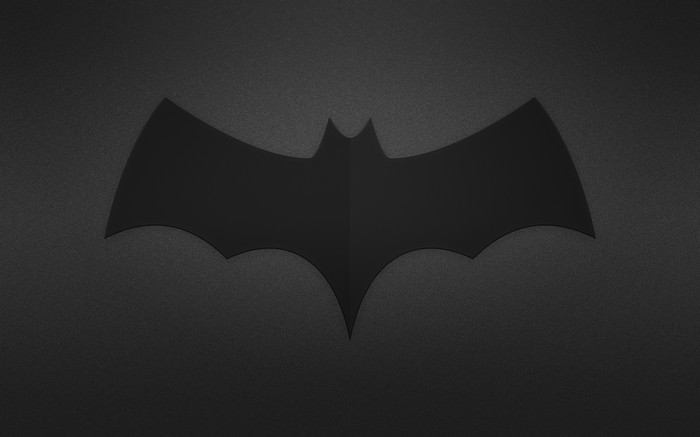 Batman logo on a dark background