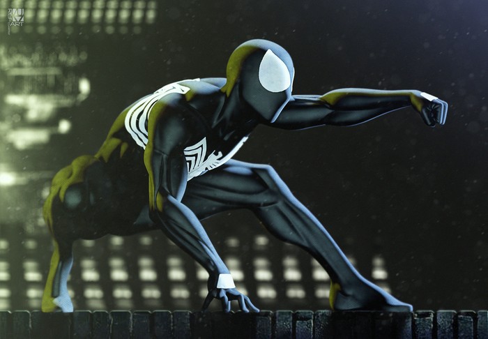 Black Spiderman Artwork
