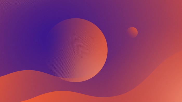 Minimalist Digital Art of Planets