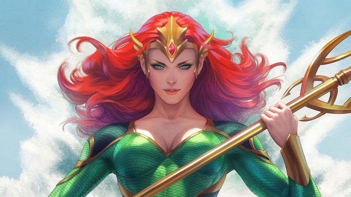 Mera artwork with trident