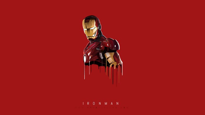 Iron Man 4K minimalist artwork