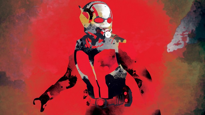 Ant-Man Artwork with Red Background