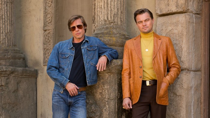 Brad Pitt and Leonardo DiCaprio in Once Upon a Time in Hollywood