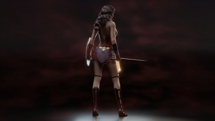 Wonder Woman with Sword and Shield