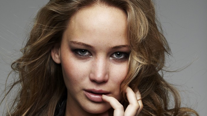 Jennifer Lawrence close-up portrait 4K
