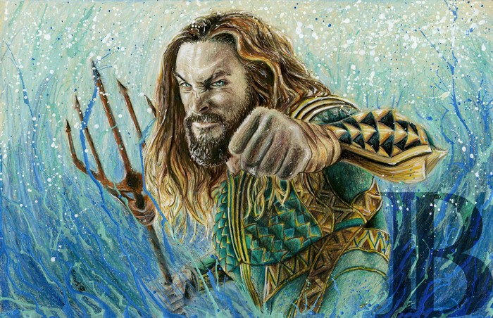 Aquaman with Trident and Fist