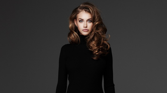 Yulia Rose in a black turtleneck