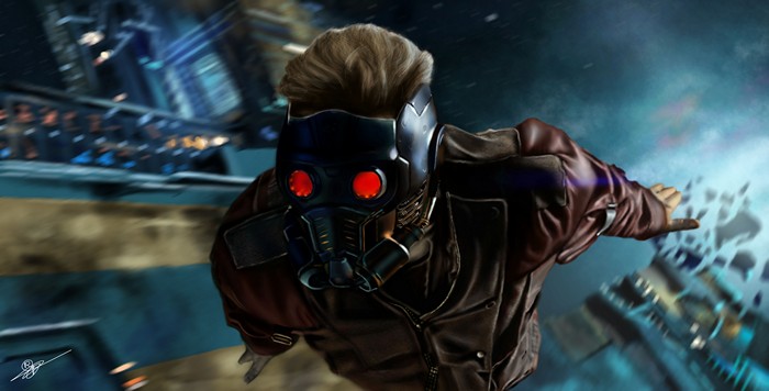 Star Lord in Digital Art