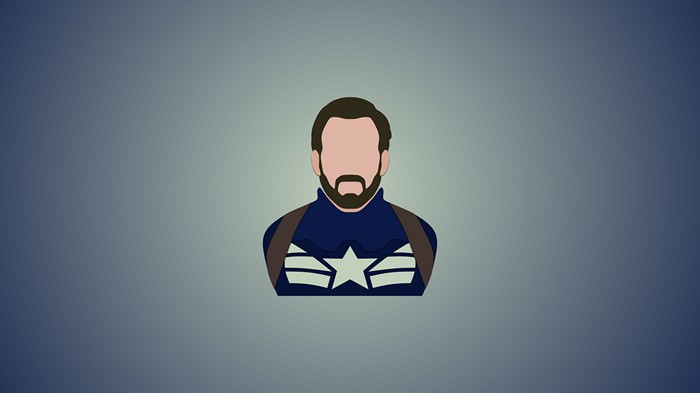 Captain America Minimalist Artwork