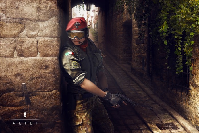 Rainbow Six Siege Alibi in a narrow alley