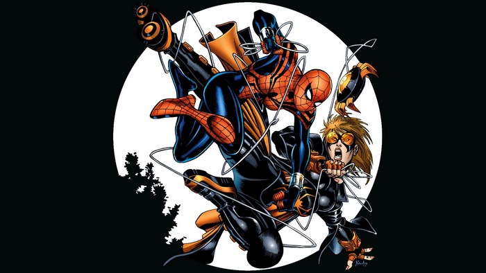 Spider-Man and allies in action