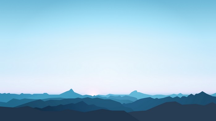 Minimalist mountain landscape artwork 4K