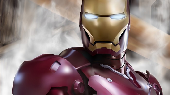 Iron Man artwork in 4K