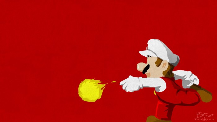 Fire Mario from Super Mario Bros.