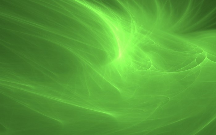 Abstract green light waves
