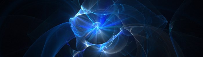 Abstract Blue Light Swirls