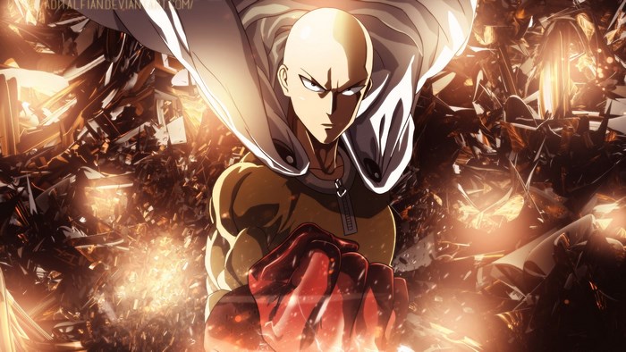Determined Saitama from One Punch Man