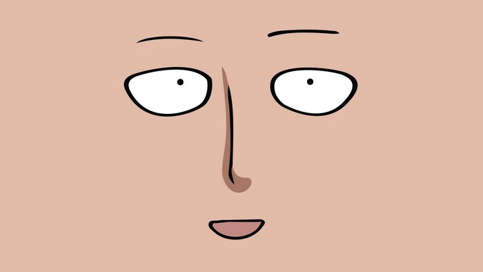 Saitama from One Punch Man close-up