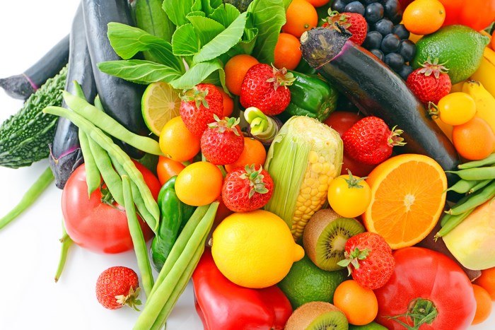 A vibrant assortment of fresh fruits and vegetables