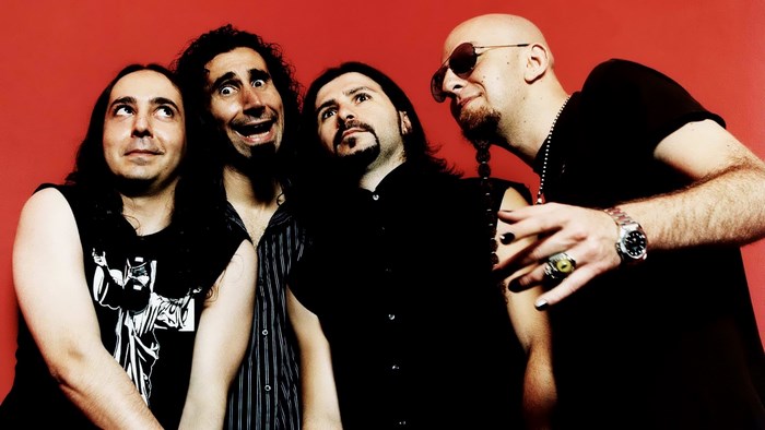 System of a Down band members posing