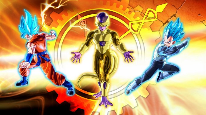 Goku, Frieza, and Vegeta from Dragon Ball Z