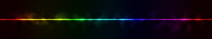 Abstract rainbow light spectrum waveform