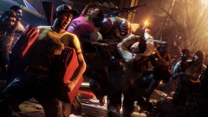 Left 4 Dead 2 survivors fighting zombies