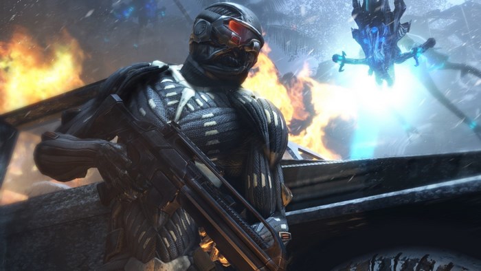Crysis Nanosuit Soldier and Alien Drone