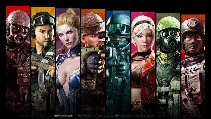 Characters from Cross Fire game