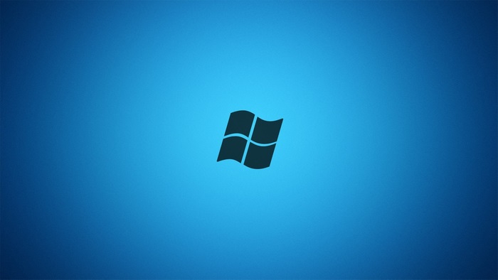 Windows Logo on Blue Gradient