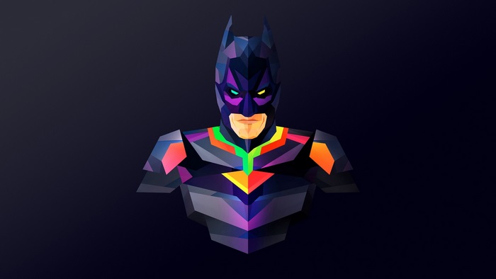 Low Poly Batman Bust