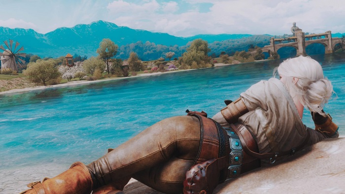 Ciri from The Witcher 3 by a river