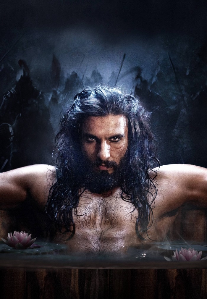 Ranveer Singh in a bathtub