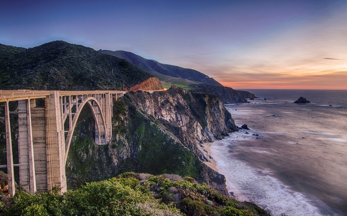Bixby Creek Bridge at sunset