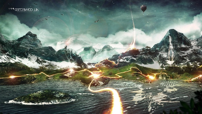 All Connected 4K Creative Background