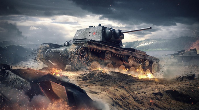 World of Tanks Blitz 4K battle scene