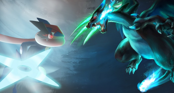 Epic 4K Battle Between Pokemon Greninja and Mega Charizard X