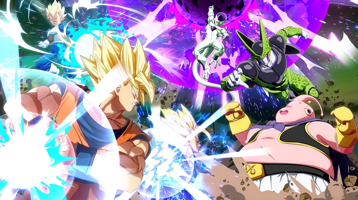 Dragon Ball FighterZ 4K: Goku, Vegeta, Frieza, Cell, and Buu