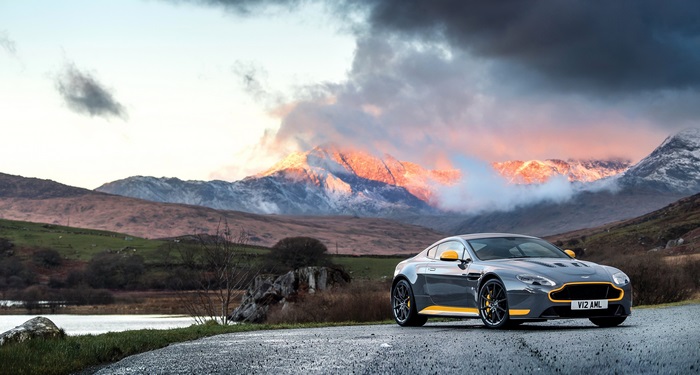 Aston Martin Vantage GT8 on a mountain road