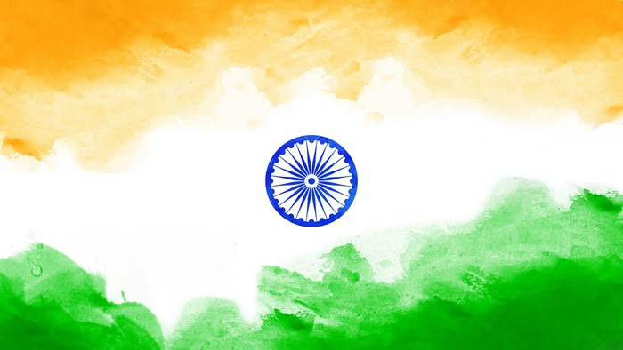 4K Flag of India Watercolor