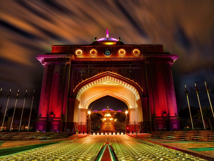 Palace Entrance at Night