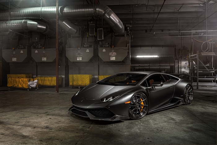 Lamborghini Huracan in a warehouse
